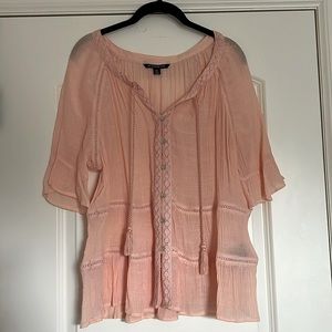 Zac and Rachel Petite Flowy Ruffled Top